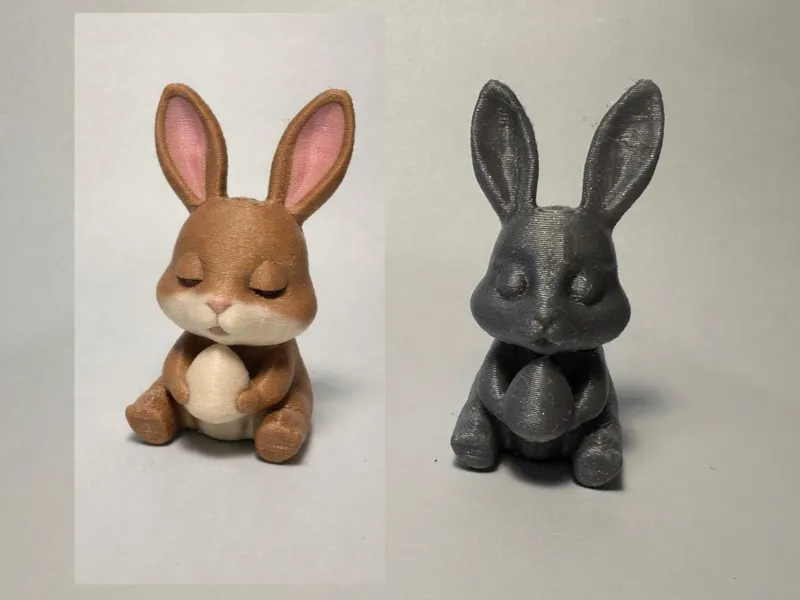 Easter Bunny with Egg + keychain