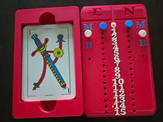 Caja de Cartas con anotador de Truco