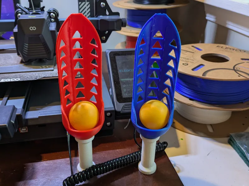 Ping pong ball scoop game