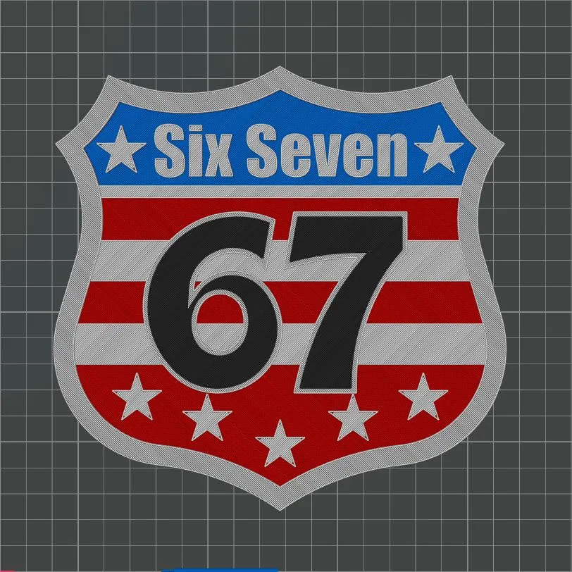 Route 67 Six Seven Viral Meme Road Sign - Free 3D Print Model - MakerWorld