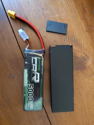 2S 5000mAh lipo hard case