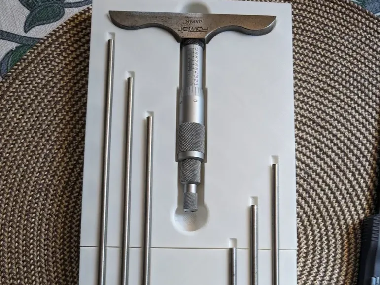 Fowler Vintage Inside Micrometer tray