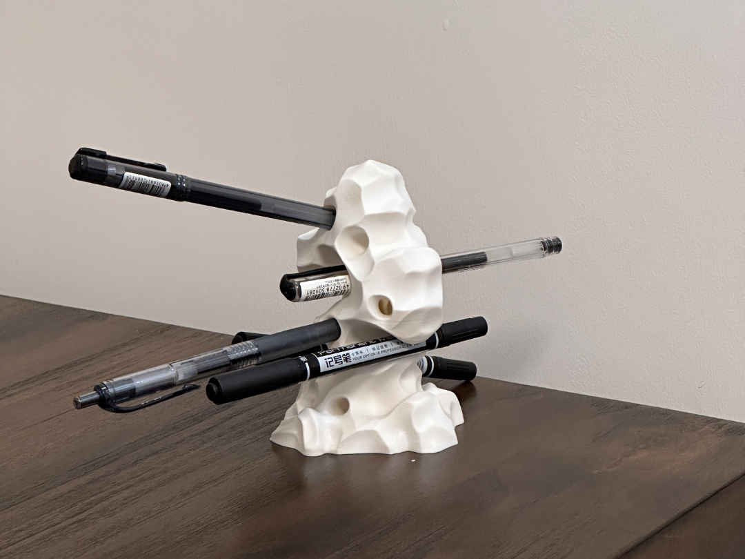 太湖石假山笔筒笔收纳- MakerWorld 3D Model | 3Drop
