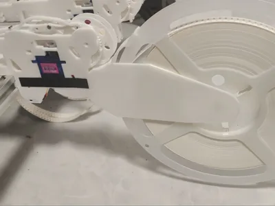 Horizontal filament spool magazine for AS2 feeder, compatible with original LumenPNP printed parts, no heightening required