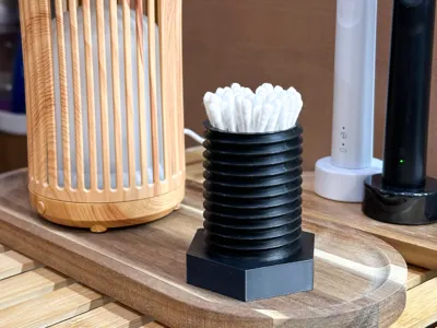 The Giant Hex Bolt - Cotton Swab / Q-Tip Dispenser