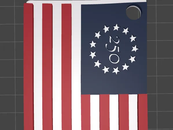 Betsy Ross Flag 250th Birthday Keychain