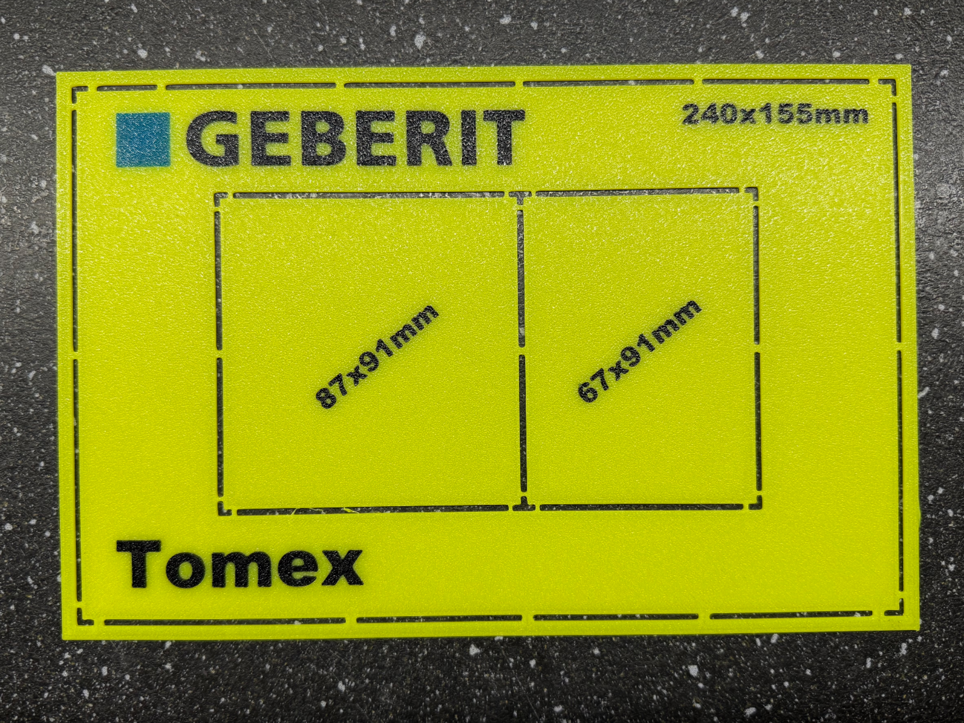 Geberit Tile Marking Template