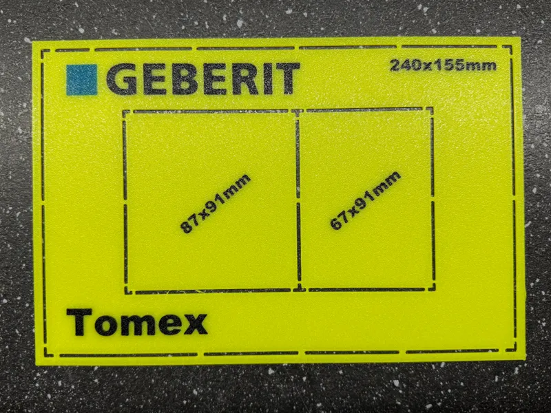 Geberit Tile Marking Template
