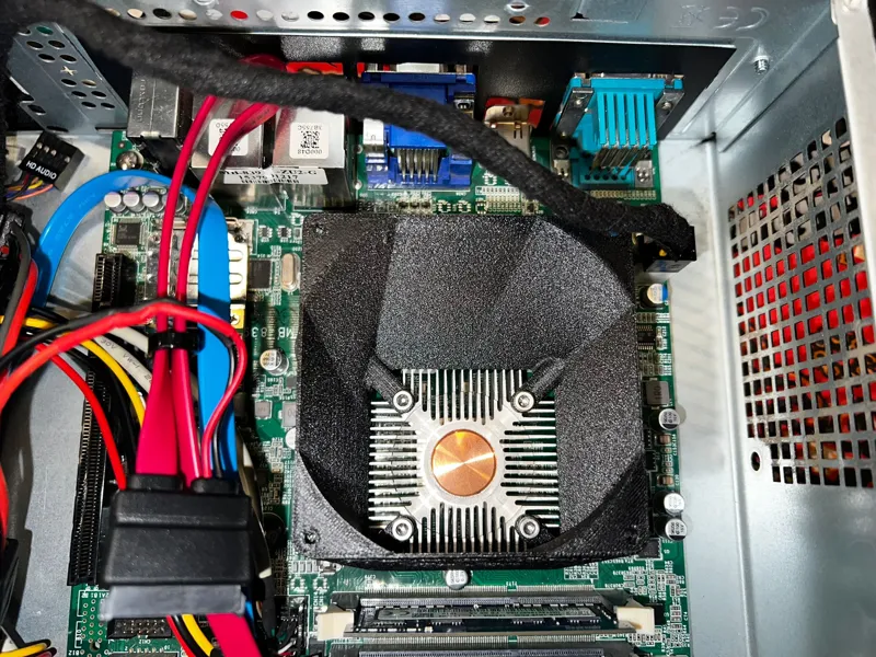 80mm to 40mm fan adapter for embeded cpus
