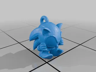 Sonic ball keychain