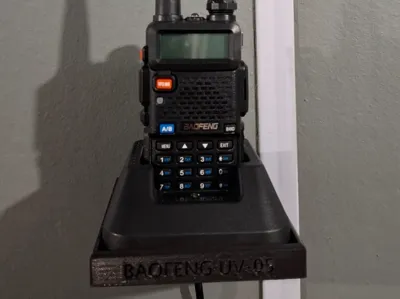 Wall mount for Baofeng UV-5R radio