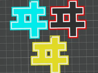 异世界情绪仿不织布字牌挂件【ヰ】