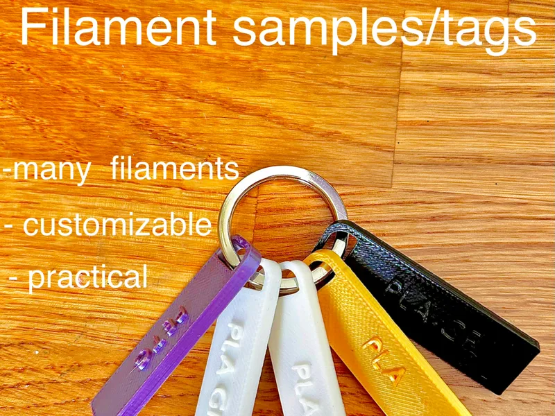Filament samples / tags