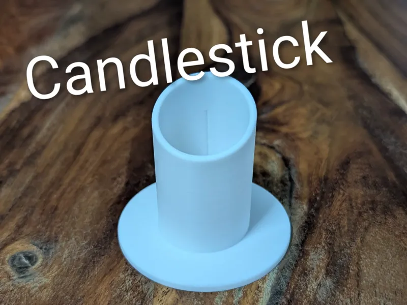 Minimalist Round Candlestick (32mm Diameter)