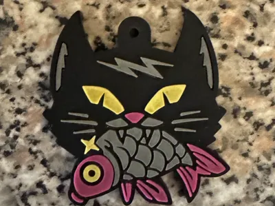 Cat Fish Keychain