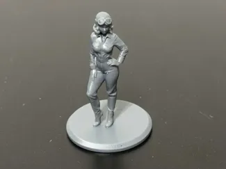Aviation Pin-Up Girl - Pilot Green