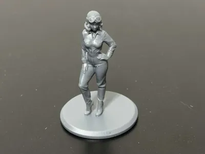Aviation Pin-Up Girl - Pilot Green