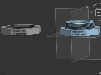 2" Bulkhead for hydroponics