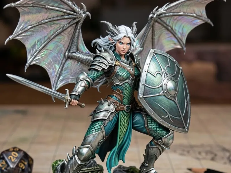 Winged Dragonborn Warrior