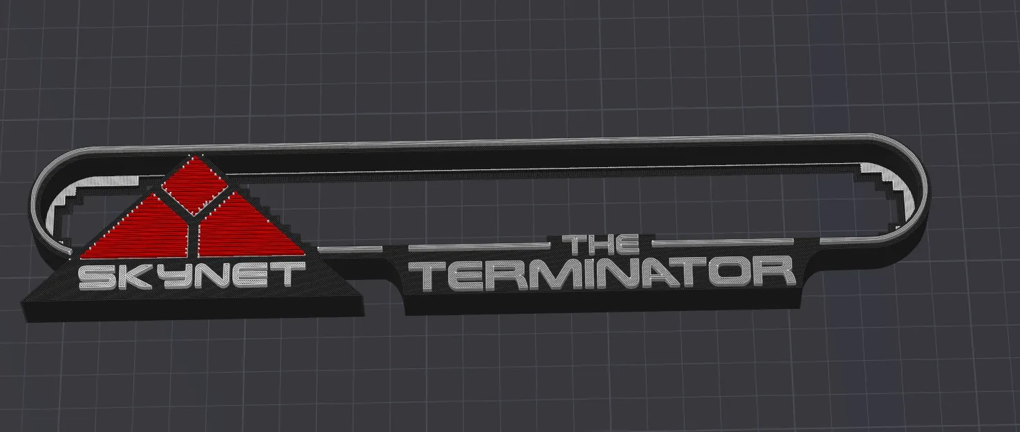 The Terminator movie sign logo - Free 3D Print Model - MakerWorld