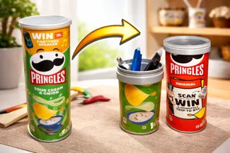 Pringles Can Pen Holder – Upcycling DIY