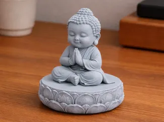 Bebe Buda meditando