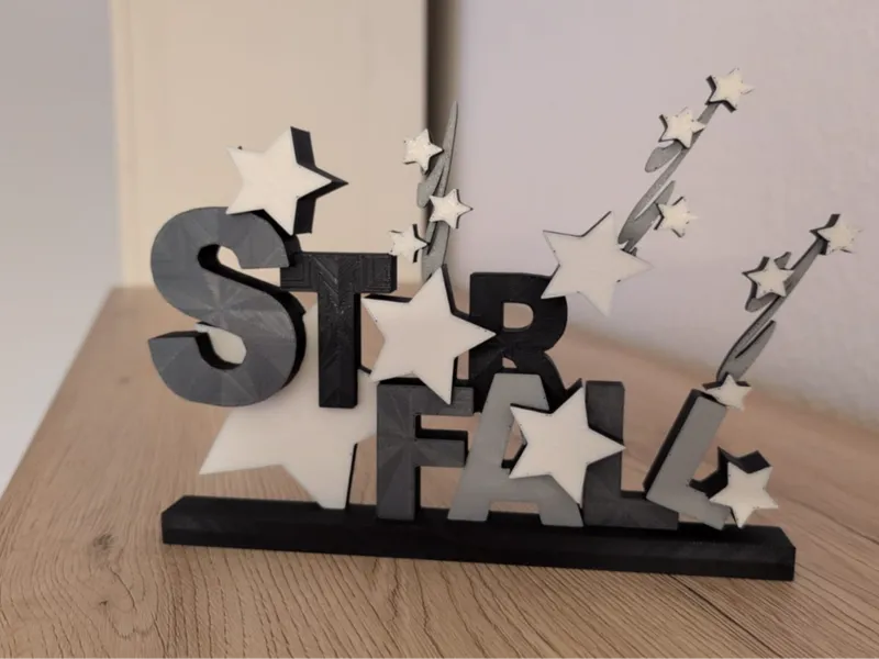 Starfall Schriftzug Dekoration