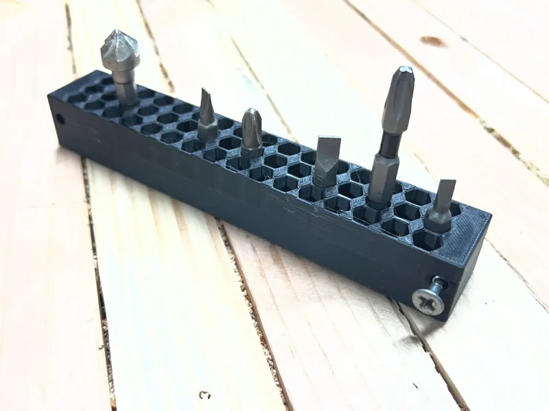 6 inch screw on Hex Bit Holder wall mount 