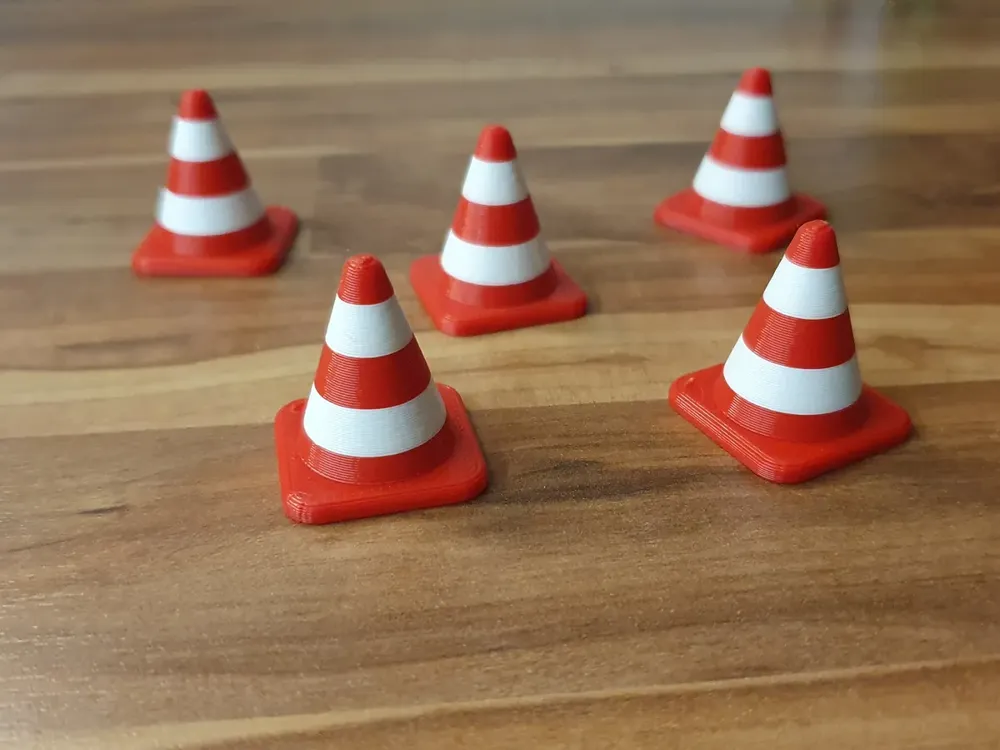 mini traffic cones for rc cars. - Free 3D Print Model - MakerWorld