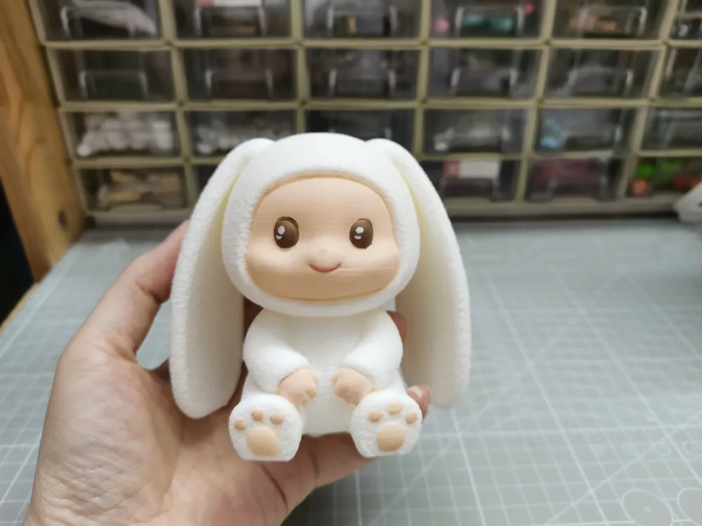 Cute Little Rabbit Baby - Free 3D Print Model - MakerWorld