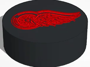Detroit Red Wings Puck