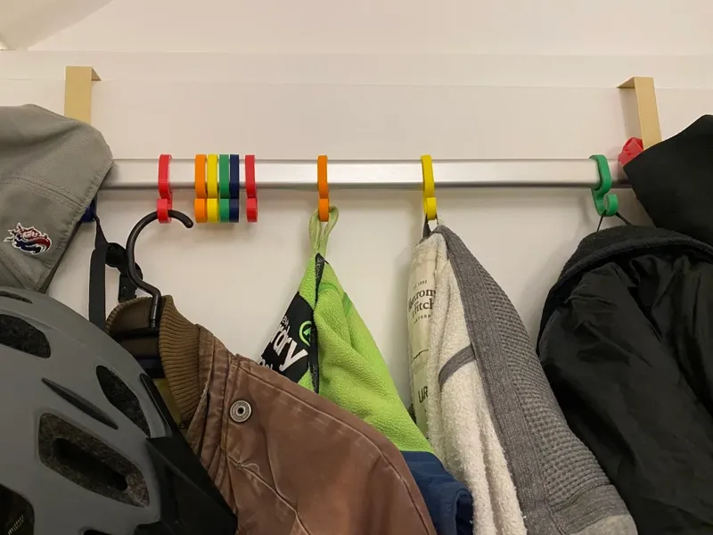 Haken für Kleiderstange