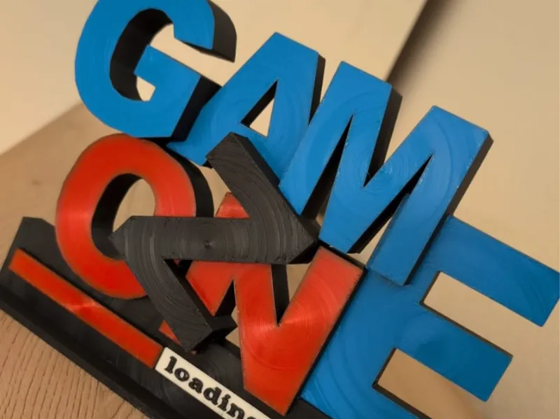 Game Zone Schriftzug Dekoration