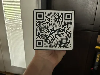 Rick Roll QR Code Hitch Cover Plate