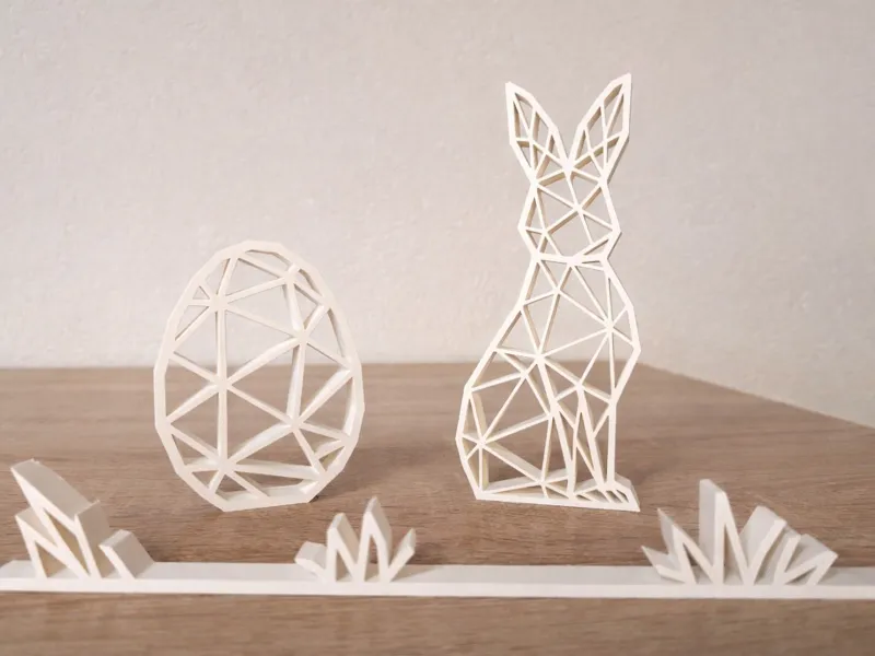 Osterhase Deko Minimaldesign