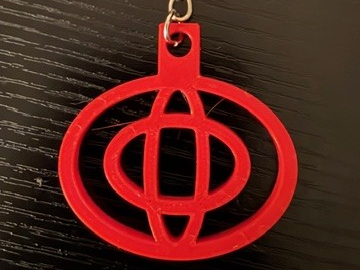 Triple Oval Keychain