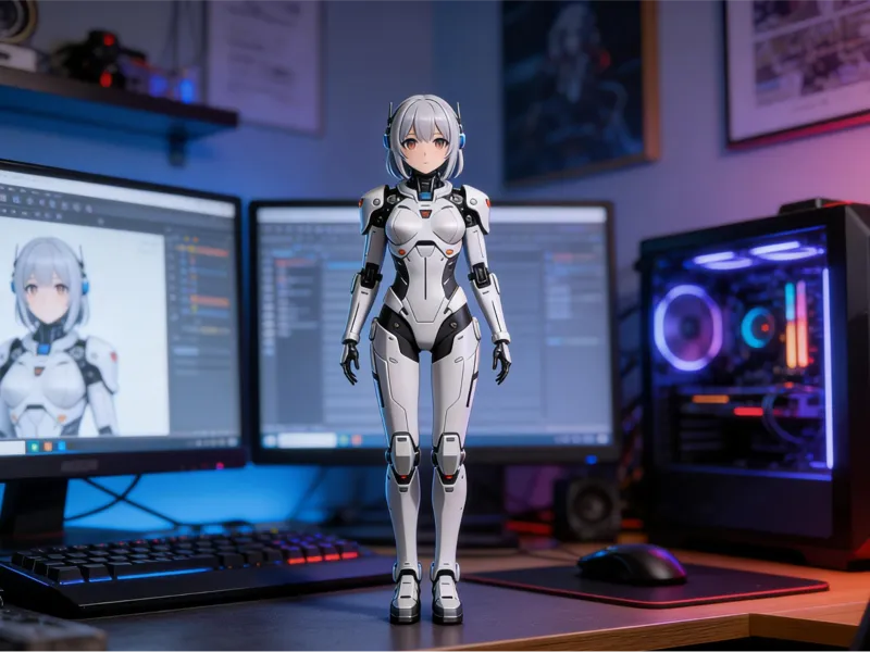 机甲少女手办模型