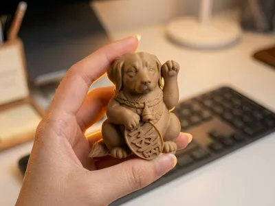 Lucky Dog Ornament (Golden Retriever)