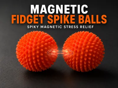 Magnetic Fidget Spike Balls - Spiky Stress Balls