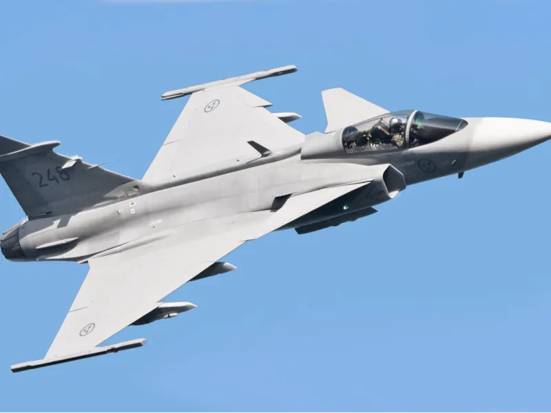 gripen plane on flexi base
