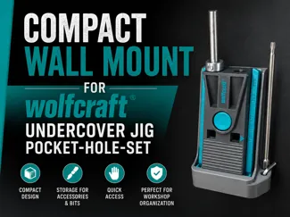 Wallmount for Wolfcraft Undercover Jig/Pocket Hole
