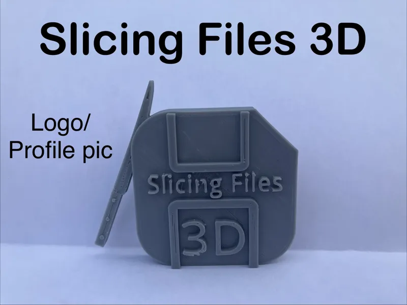 Slicing Files 3D logo