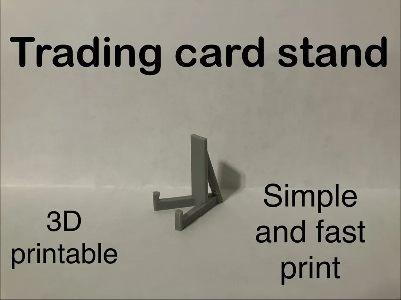 Trading card stand