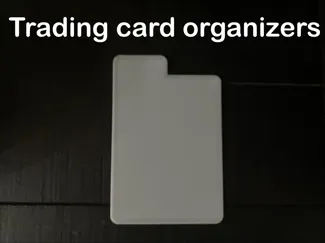 Trading card organizers