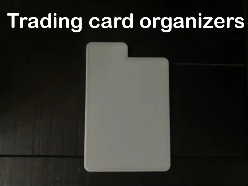 Trading card organizers