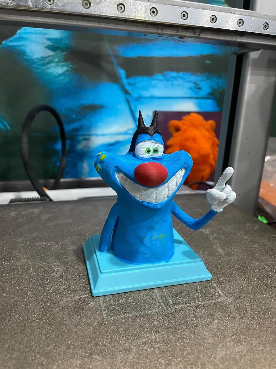 Oggy figurine 3D - Free 3D Print Model - MakerWorld