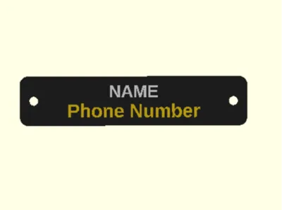 Custom Car Window Parking Sign | Name & Phone