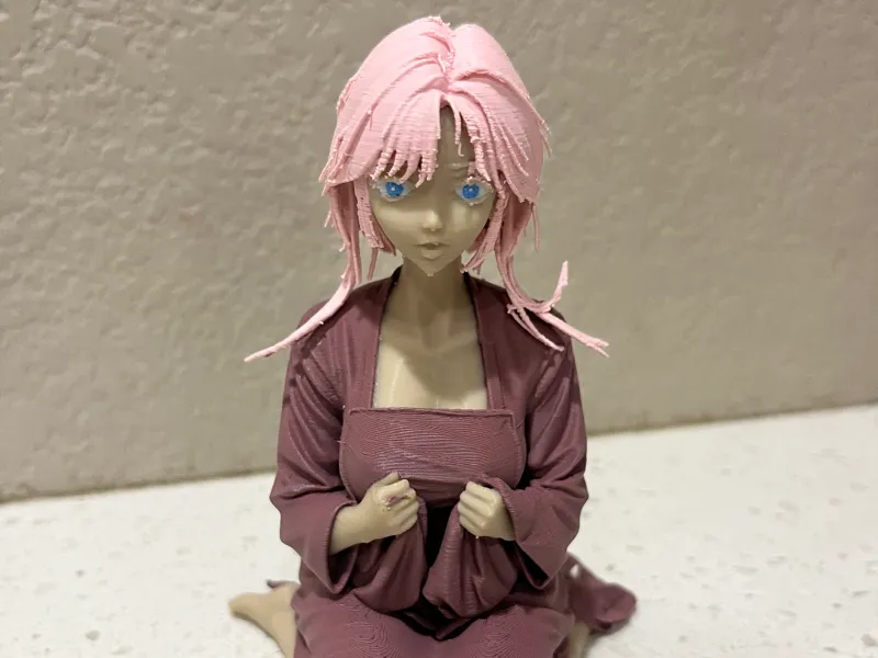 Anime Girl Kneeling