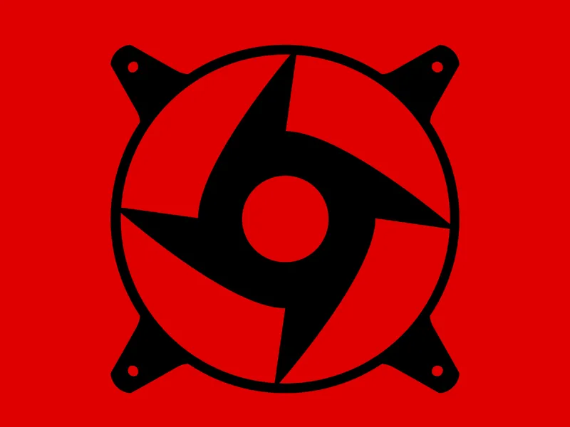 Naruto SHISUI Sharingan - Custom 120mm Fan Plate