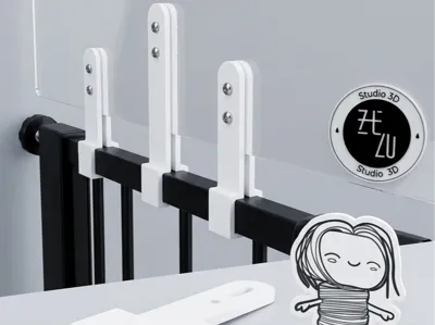 Pet Gate Extension Brackets - Acrylic Shield Mount